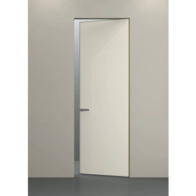 Дверь скрытая INVISIBLE REVERS 2.3 метра от себя, кромка AL матовое золото с 4-х сторон под покраску