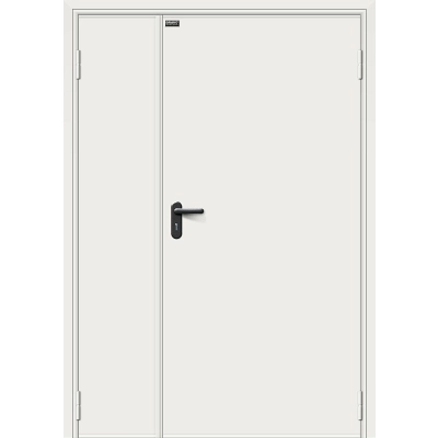 Дверь противопожарная двупольная, металлическая EI60 ral 7035