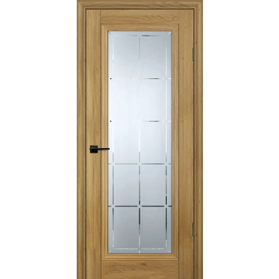 Дверь PSC-35 Дуб золотистый со стеклом