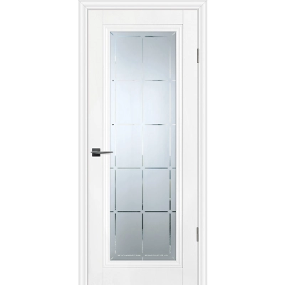 Дверь PSC-35 Белый матовый со стеклом