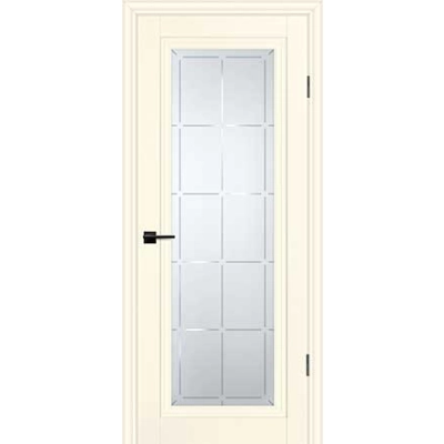 Дверь PSC-35 Магнолия матовый со стеклом