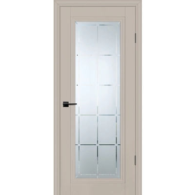 Дверь PSC-35 Шелгрей матовый со стеклом