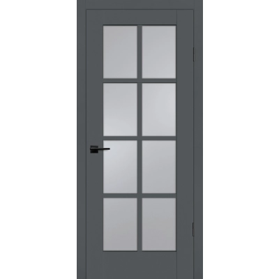 Дверь PSC-41 Графит матовый со стеклом