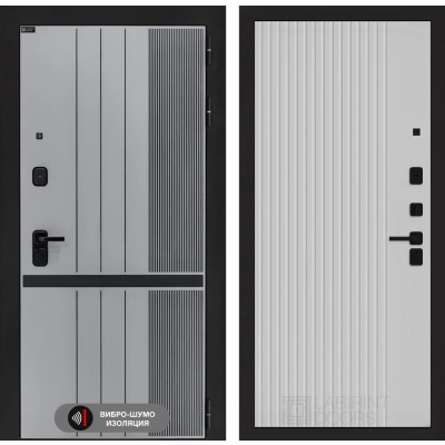 Входная дверь SKYLAB 29 - Белый рельеф софт