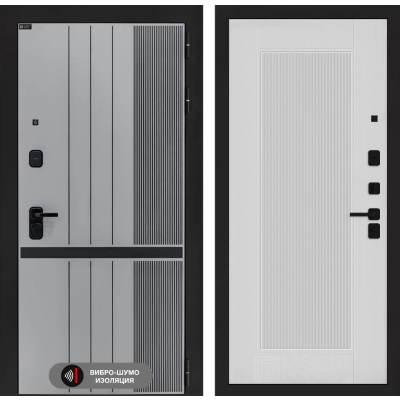 Входная дверь SKYLAB 30 - Белый рельеф софт