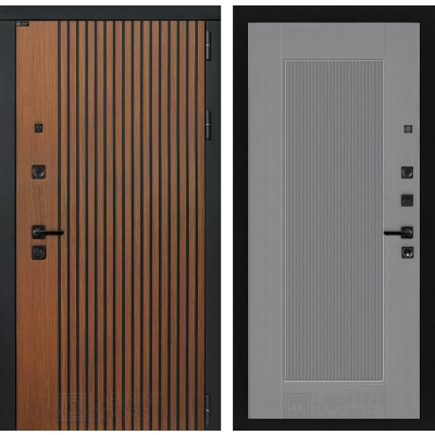 Входная дверь STORM 30 - Серый рельеф софт