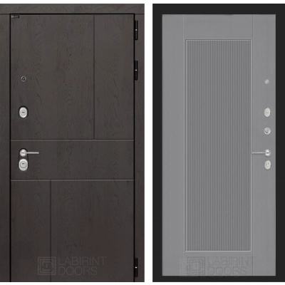 Входная дверь URBAN 30 - Серый рельеф софт