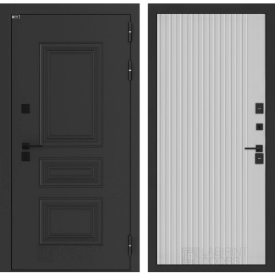 Входная дверь Аляска Лайт 29 - Белый рельеф софт