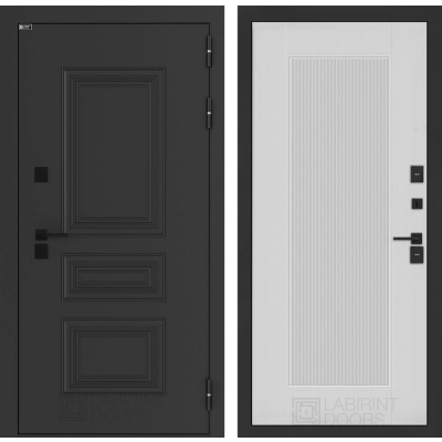 Входная дверь Аляска Лайт 30 - Белый рельеф софт