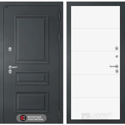 Входная дверь Атлантик 13 - Белый софт