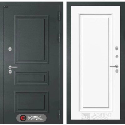 Входная дверь Атлантик 27 - Эмаль RAL 9003