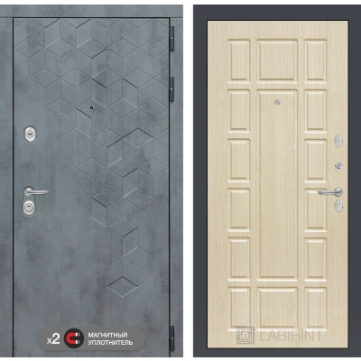 Входная дверь Бетон 12 - Беленый дуб