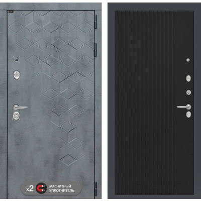 Входная дверь Бетон 29 - Черный кварц