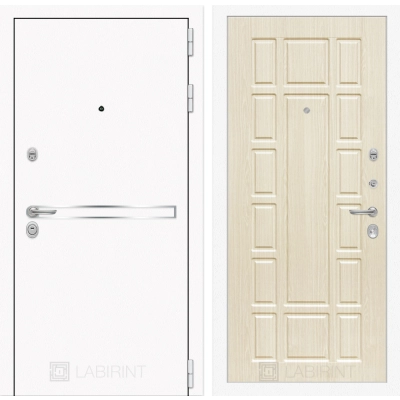 Входная дверь Лайн WHITE 12 - Беленый дуб