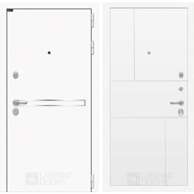 Входная дверь Лайн WHITE 21 - Белый софт