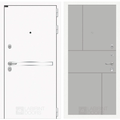 Входная дверь Лайн WHITE 21 - Грей софт
