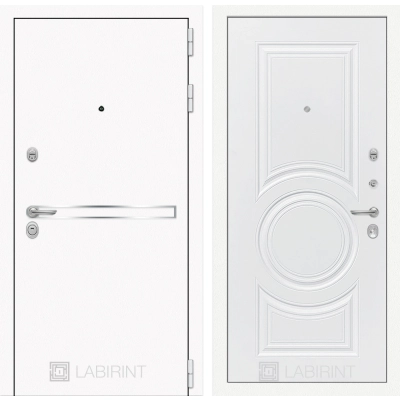 Входная дверь Лайн WHITE 23 - Белый софт