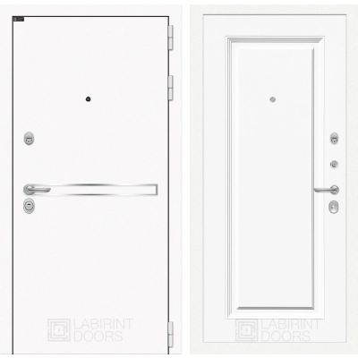 Входная дверь Лайн WHITE 27 - Эмаль RAL 9003