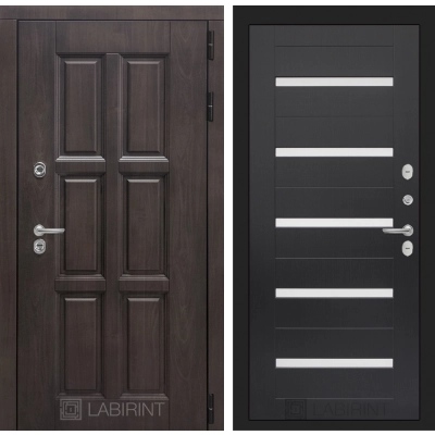 Входная дверь Лондон 01 - Венге, стекло белое