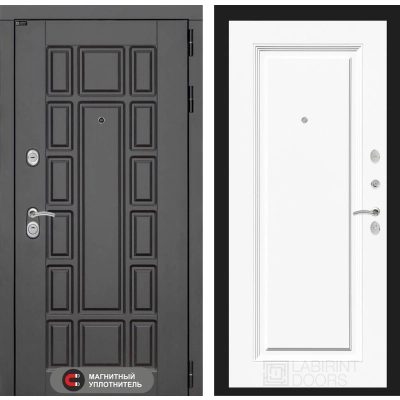 Входная дверь Нью-Йорк 27 - Эмаль RAL 9003