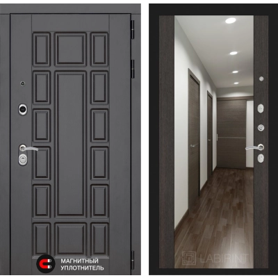 Входная дверь Нью-Йорк с Зеркалом Максимум - Венге