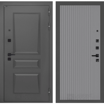 Входная дверь Орлеан 29 - Серый рельеф софт