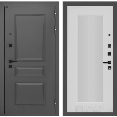 Входная дверь Орлеан 30 - Белый рельеф софт