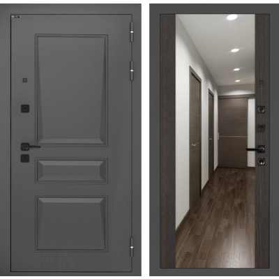 Входная дверь Орлеан с Зеркалом Максимум - Венге