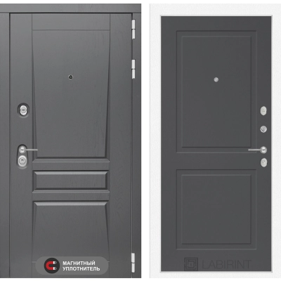 Входная дверь Платинум 11 - Графит софт
