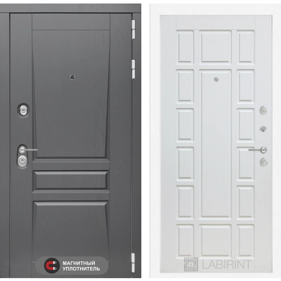 Входная дверь Платинум 12 - Белое дерево