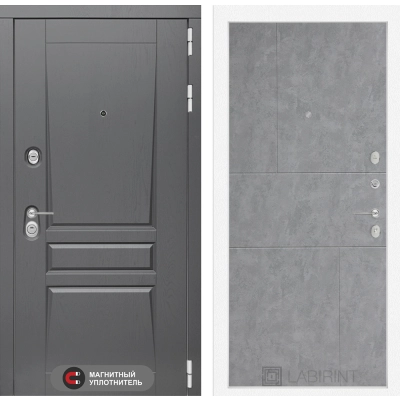 Входная дверь Платинум 21 - Бетон светлый