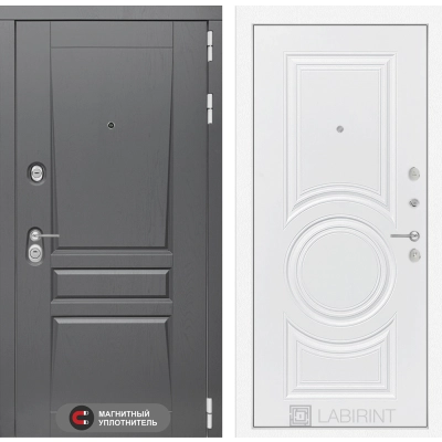 Входная дверь Платинум 23 - Белый софт