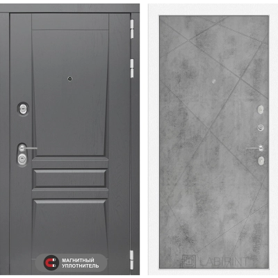 Входная дверь Платинум 24 - Бетон светлый