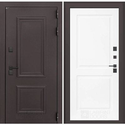 Входная дверь Полярис лайт 11 - Белый софт