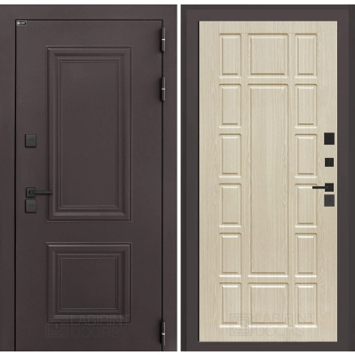 Входная дверь Полярис лайт 12 - Беленый дуб