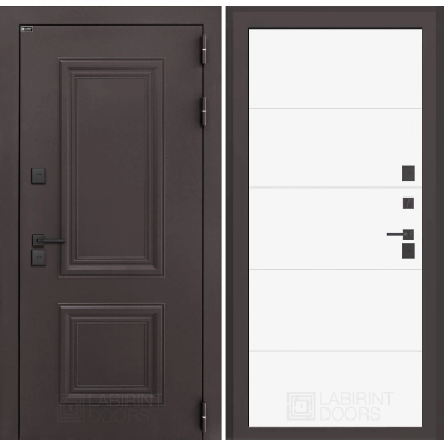 Входная дверь Полярис лайт 13 - Белый софт