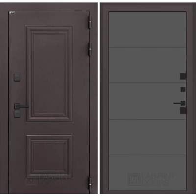 Входная дверь Полярис лайт 13 - Графит софт