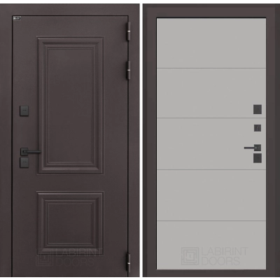 Входная дверь Полярис лайт 13 - Грей софт