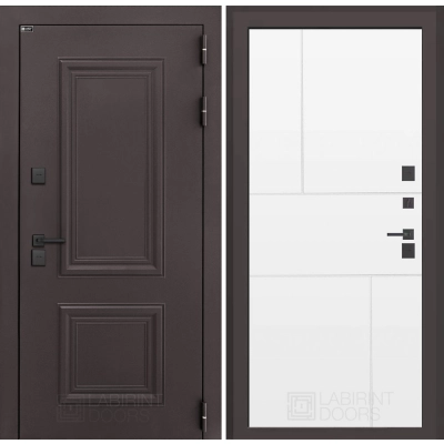 Входная дверь Полярис лайт 21 - Белый софт