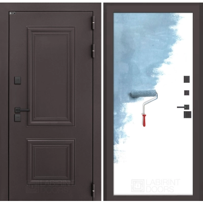 Входная дверь Полярис лайт 28 - Грунт под покраску