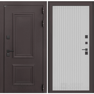 Входная дверь Полярис лайт 29 - Белый рельеф софт