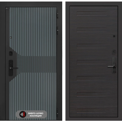 Входная дверь Смартлаб 14 - Эковенге горизонтальный