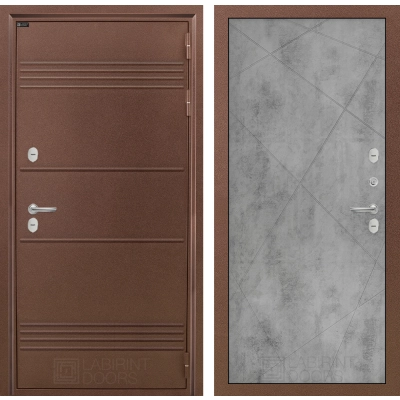 Входная дверь Термо Лайт 24 - Бетон светлый