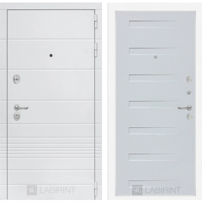 Входная дверь Трендо 14 - Дуб кантри белый горизонтальный