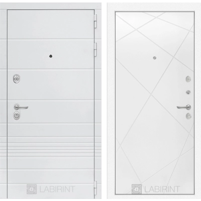 Входная дверь Трендо 24 - Белый софт