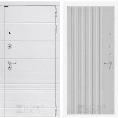 Входная дверь Трендо 29 - Белый рельеф софт