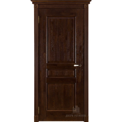 Дверь Виктория массив дуба, античный орех