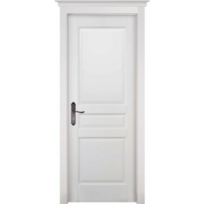 Дверь Гармония массив ольхи, эмаль белая