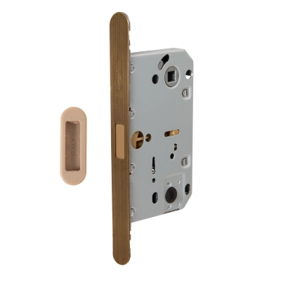 Магнитная защелка WC с ответной планкой GRAVITY.PRO G01.196.50.96 AB бронза