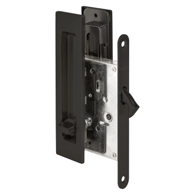 Защелка с ручками для раздвижных дверей SH.SLQ152.011 (Soft LINE SLQ-011) BL черный